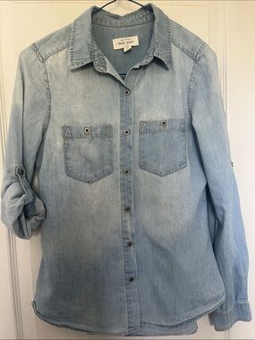 Wax Jean Light Blue Denim Shirt